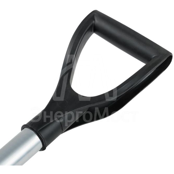 Лопата для уборки снега &amp;quot;Снеговик&amp;quot; 500х375х1355мм алюм. черенок; пластик. 68104