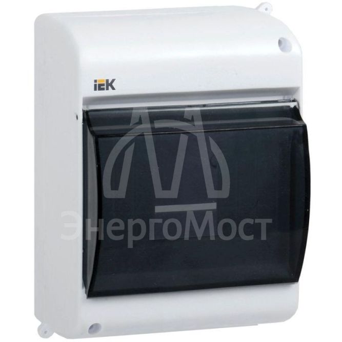 Бокс ОП КМПн 2/4  Krepta 3 для 4 авт. выкл. прозр. крышка IP30 IEK MKP42-N-04-30-12