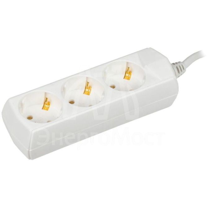 Удлинитель 3х5м с заземл. 10А 250В У03 GENERICA 2P+PE 3х1кв.мм IEK WYP10-10-03-05-Z-G