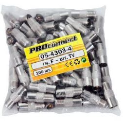 Переходник F-TV (03-083) (уп.100шт) PROCONNECT 05-4303-4