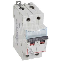 Выключатель автоматический модульный 2п C 32А 6кА DX3-E 6000 2мод. 230/400В Leg 407280