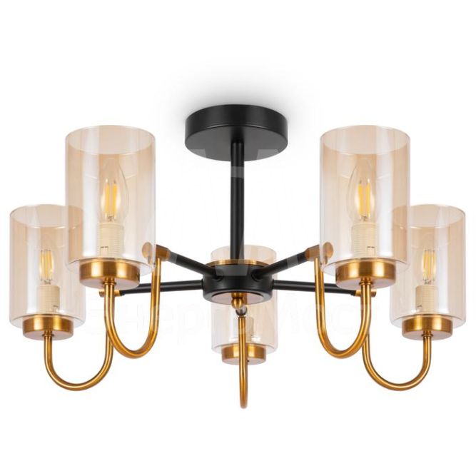 Светильник Jewel 40Вт E14х5 IP20 потолочн. Freya FR5321CL-05BZ