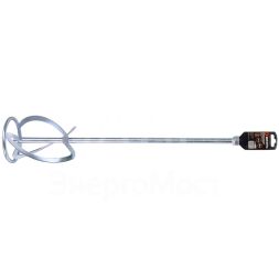 Насадка-миксер оцинкованная Вихрь 600х120 мм, М14, для строительных миксеров