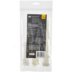 Набор хомутов 2.5х100; 2.5х150; 2.5х200 бел. (уп.75шт) IEK UNH35-N01-075