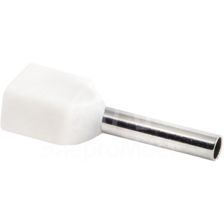 Наконечник штыревой втулочный изол. НШвИ(2) 0.5-8 (уп.50шт) EKF nhvi2-0.5-8