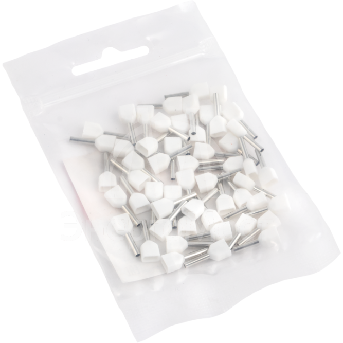 Наконечник штыревой втулочный изол. НШвИ(2) 0.5-8 (уп.50шт) EKF nhvi2-0.5-8