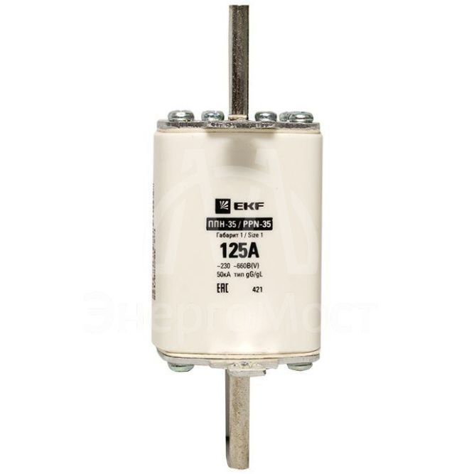 Вставка плавкая ППН-35 250/125А габарит 1 EKF fus-35/250/125
