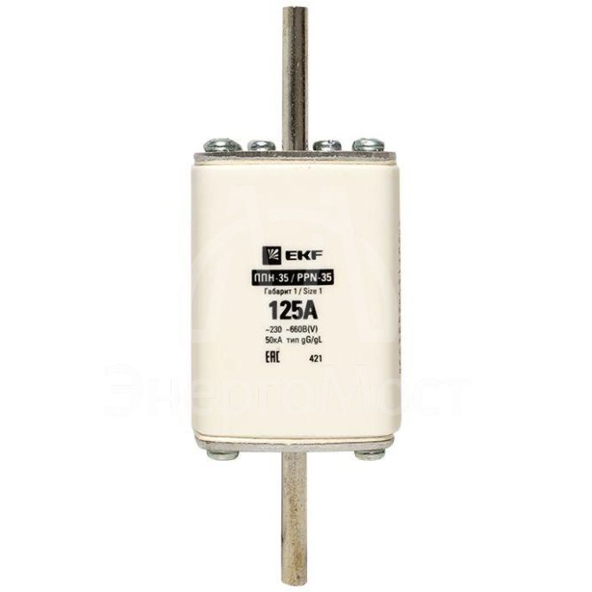 Вставка плавкая ППН-35 250/125А габарит 1 EKF fus-35/250/125