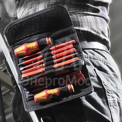 Набор насадок Kraftform Kompakt VDE 17 Universal 1 с 2 отвертками-битодержателями 17 пр. Wera WE-059030