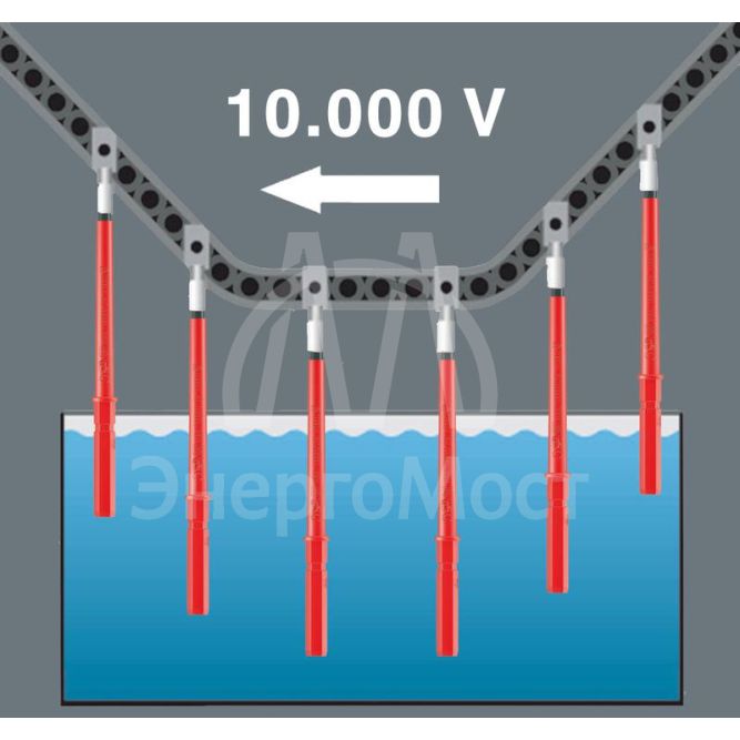 Набор насадок Kraftform Kompakt VDE 17 Universal 1 с 2 отвертками-битодержателями 17 пр. Wera WE-059030