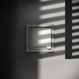 Розетка 1-м СП S70 16А с заземл. защ. шторки + крышка механизм сталь Voltum VLS040305