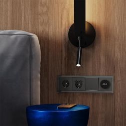 Рамка 4-м S70 стеклян. титан Voltum VLS110406