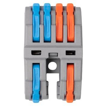 Клемма монтажная СМК PTC-2P 4224 BL/2 450В 32А 0.08-2.5(4.0)кв.мм JazzWay 5073760