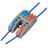 Клемма монтажная СМК PTC-2P 4224 BL/2 450В 32А 0.08-2.5(4.0)кв.мм JazzWay 5073760