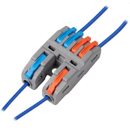Клемма монтажная СМК PTC-2P 4224 BL/2 450В 32А 0.08-2.5(4.0)кв.мм JazzWay 5073760