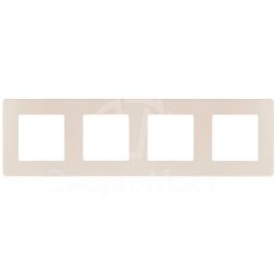 Рамка 4-м 12-5104-02 сатин сл. кость Эра Б0052530