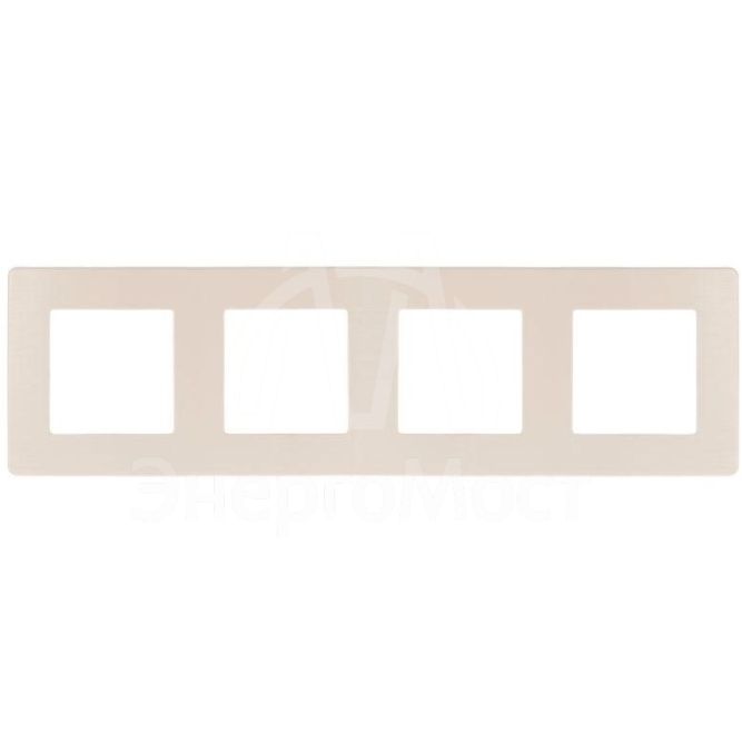 Рамка 4-м 12-5104-02 сатин сл. кость Эра Б0052530