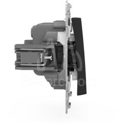 Выключатель 2-кл. СП Pixel 10А IP20 механизм карбон TOKOV ELECTRIC TKE-PX-V2-C14