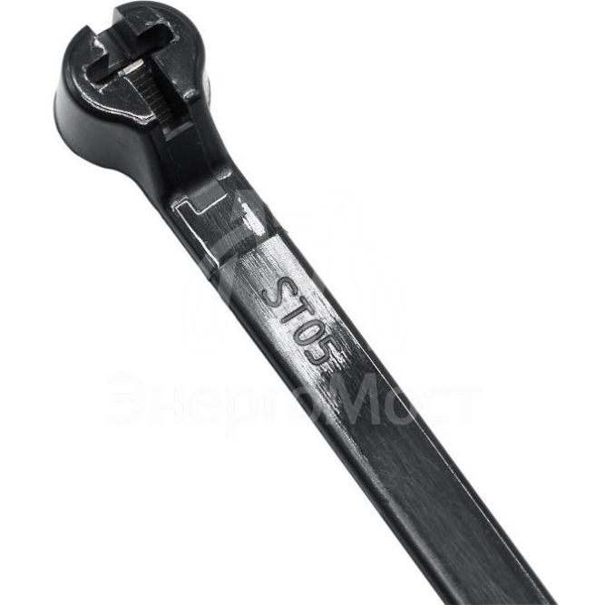 Хомут кабельный 3.6х140 P6.6 с двойным замком черн. (уп.100шт) DKC 21309SR