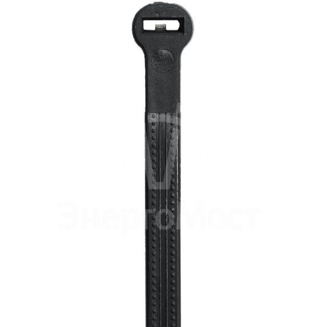 Хомут кабельный 3.6х140 P6.6 с двойным замком черн. (уп.100шт) DKC 21309SR