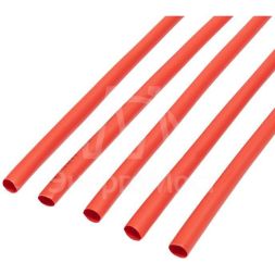 Трубка термоусадочная 6.0/3.0 1м красн. Rexant 20-6004