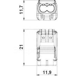 Клемма пружинная c зажимом 2х2.5мм 261 225 FL OBO 2054450