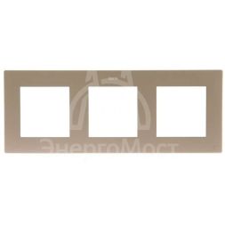 Рамка 3-м Simon24 шампань 2400630-034