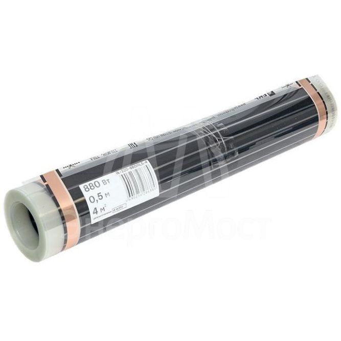 Комплект &amp;quot;Теплый пол&amp;quot; (пленка) 880Вт 4кв.м шир. 0.5м инфракрасный EKF Ik-220-880/0.5-4
