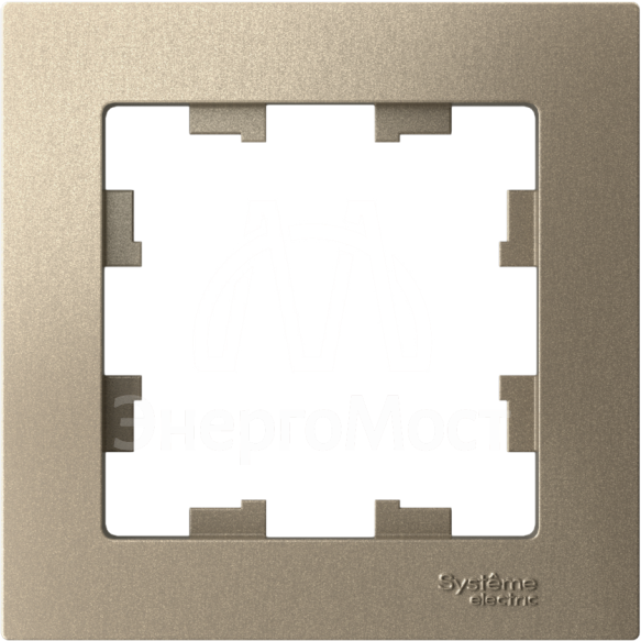 Рамка 1-м AtlasDesign шампань SchE ATN000501