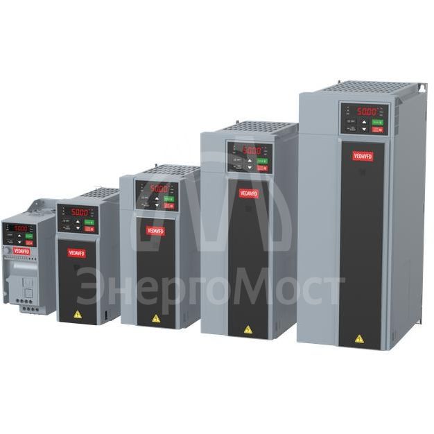 Преобразователь частоты VF-101-P11K-0025-U-T4-E20-B-H вход. 380В выход. 11кВт выход. 25А ток перегрузки 37.5А встроен. тормозн. ключ внешн. дроссель VEDA ABC00129