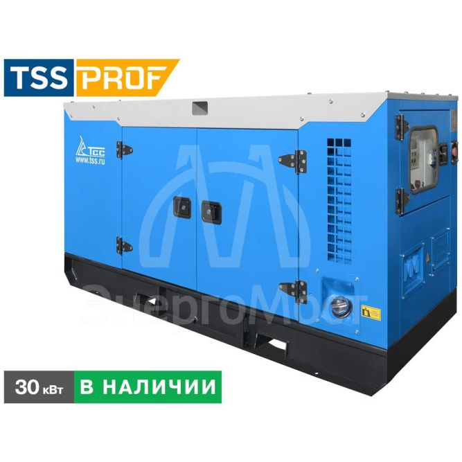 Дизельный генератор ТСС АД-30С-Т400-1РКМ7 в шумозащитном кожухе