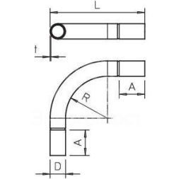 Дуга для трубы d20мм SBN20 G гальваническое цинк. OBO 2046809