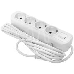 Удлинитель 4х3м с заземл. 16А IP20 Эксперт 3.0кВт с выкл. ПВС 3х1 EKF UBA16-310-4-03i