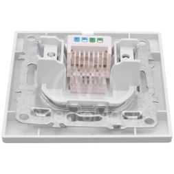 Розетка компьютерная 1-м СП Минск RJ45 бел. Basic EKF ERK01-035-10