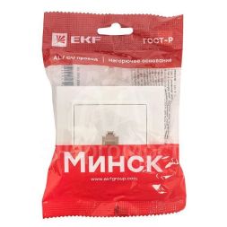 Розетка компьютерная 1-м СП Минск RJ45 бел. Basic EKF ERK01-035-10