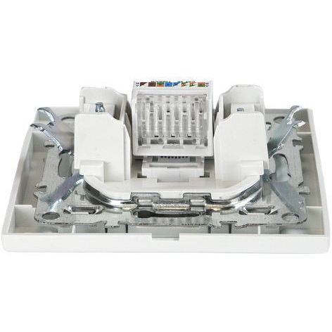 Розетка компьютерная 1-м СП Минск RJ45 бел. Basic EKF ERK01-035-10