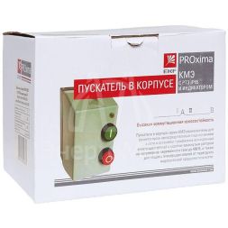 Пускатель магнитный КМЭ 9А 230В с РТЭ и индикатором PROxima в корп. IP65 EKF ctrp-r-9-230v-led