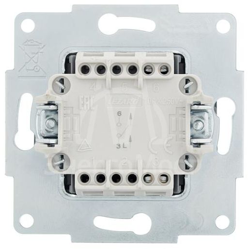 Выключатель 1-кл. СП Vesna механизм графит LEZARD 742-3488-100