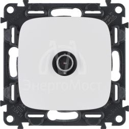 Розетка телевизионная TV 1-м Valena Allure 0-2400МГц с топологией &amp;quot;звезда&amp;quot; с лицев. панелью механизм бел. Leg 753751