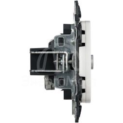 Розетка телевизионная TV 1-м Valena Allure 0-2400МГц с топологией &amp;quot;звезда&amp;quot; с лицев. панелью механизм бел. Leg 753751