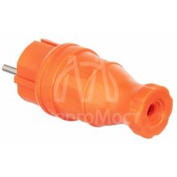 Вилка прямая ОМЕГА ВБп3-1-0м IP44 каучук оранж. IEK PKR01-016-2-K09