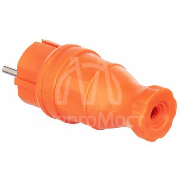 Вилка прямая ОМЕГА ВБп3-1-0м IP44 каучук оранж. IEK PKR01-016-2-K09