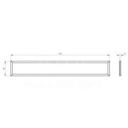 Светильник светодиодный 50Вт 6500К 4500Лм 1200х180х19 призма SPO-7-50-6K-P ЭРА Б0050652