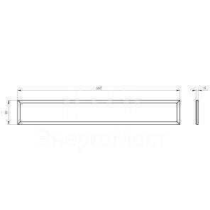 Светильник светодиодный 50Вт 6500К 4500Лм 1200х180х19 призма SPO-7-50-6K-P ЭРА Б0050652