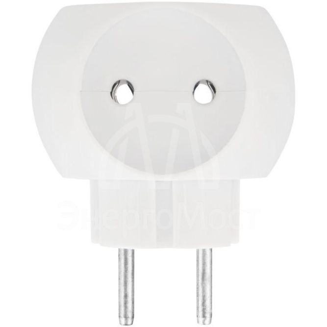 Тройник электрический &amp;quot;Шар&amp;quot; 220В 6А бел. REXANT 11-1063