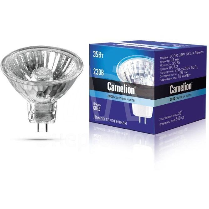Лампа галогенная MINI JCDR (MR11) 35Вт 220В GX5.3 Camelion 7092