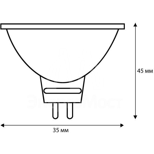 Лампа галогенная MINI JCDR (MR11) 35Вт 220В GX5.3 Camelion 7092