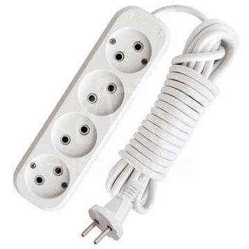 Удлинитель 4х3м без заземл. 10А IP20 Е-204 АБС-пл. ПВС 2х0.75 UNIVersal 9631968
