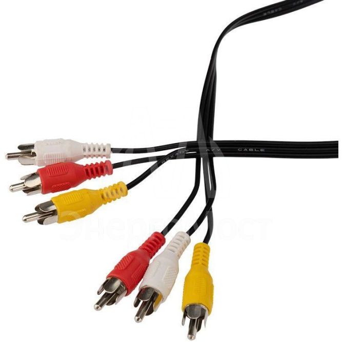 Шнур 3х3 RCA 5м REXANT 17-0205