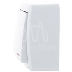 Выключатель 2-кл. 1п ОП Viola 10А IP20 с подсветкой бел. LEZARD 751-0200-112